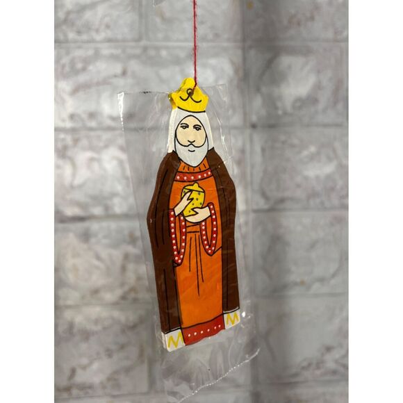 Hand Painted Christmas Kinetic Art Wood Nativity Mobile Creche Decor Festive - Picture 9 of 12